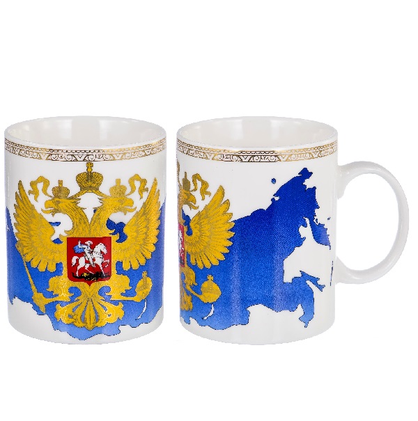 Кружка 350мл Патриот «ГЕРБ И КАРТА»138-09001